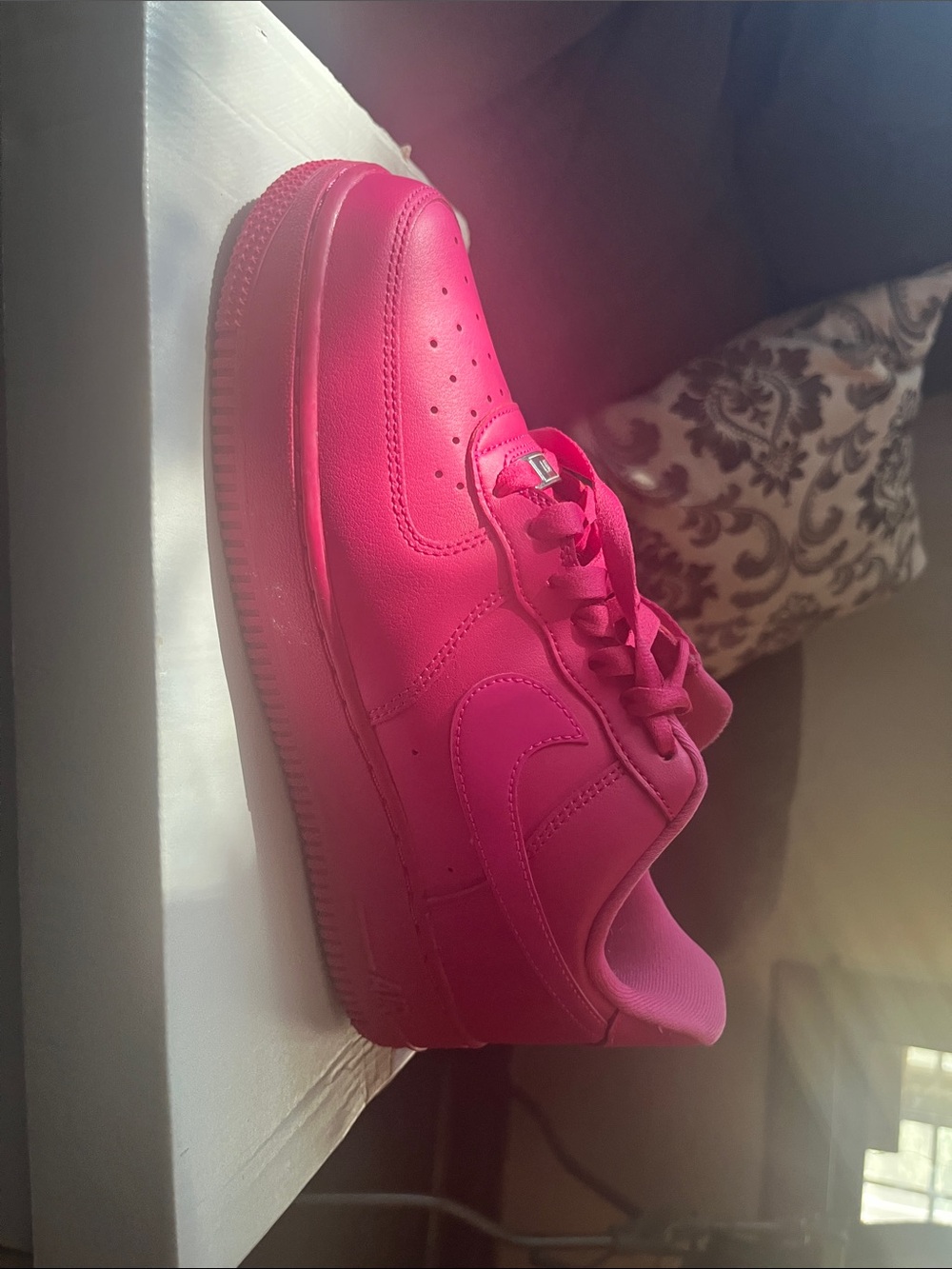 Hot Pink Low-Top Sneakers